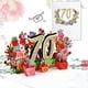 thumbnail image 3 of KAIYANG Tarjeta de felicitación de aniversario emergente en 3D, tarjetas de cumpleaños florecientes con sobre, 50.° y 70.° aniversario, 3 of 5