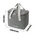 thumbnail image 3 of Fufafayo under $5 Lunch Bag Men Women Square Lunch Box Small Cooler Bag Soft Collapsible Insulated Thermal Tote for Adults Work Travel Daytrip Food Drink Cool Bag, 3 of 6