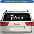 thumbnail image 2 of Go Green Sticker Decal Die Cut - Self Adhesive Vinyl - Weatherproof - Made in USA - Many Color and Sizes - go green environmental, 2 of 6