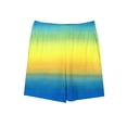 thumbnail image 4 of Jalioing Boys Girls Summer Shorts Color Block Striped Elastic Waist Casual Shorts Kids Vacation Beach Shorts, 4 of 4