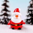 thumbnail image 4 of HCTSHG Santa Claus Ornament, Resin Santa Clause Decoration Tiny Santa Claus Mini Figurines for Crafts Mini Santa Claus for Crafts Christmas Figurine Indoor Cupcake Decorations, 4 of 8