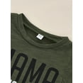 thumbnail image 6 of Genuiskids Summer 2pcs Baby Boys Clothes Sets MAMA Letter Short Sleeve T-Shirts+Elastic Grey Solid Shorts, 6 of 9
