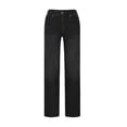 thumbnail image 4 of Idoravan womens jeans straight leg Women's Casual Loose Wide Leg Jeans Comfy High Waisted Sports Pants With Pockets Jeans, 4 of 8