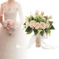 thumbnail image 2 of Artificial Bride Holding Flowers Wedding Bouquets Bride Hand Stick Flower for Champagne, 2 of 8