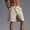 Khaki, variant on Mqqzkk Men's Classic-fits Shorts Button Up Elastic Waistband with Multi-Pocket Daily Wear Walking Summer Outfit