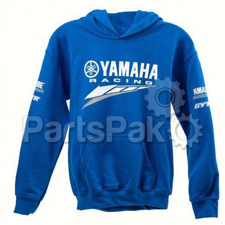 Yamaha CRY-20FYR-BL-LG Hoodie, Youth Racing Large; CRY20FYRBLLG