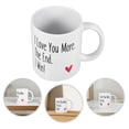 thumbnail image 1 of BEADCEST Elegant White Porcelain Coffee Mug Large Capacity for Breakfast and Home Use, 1 of 7