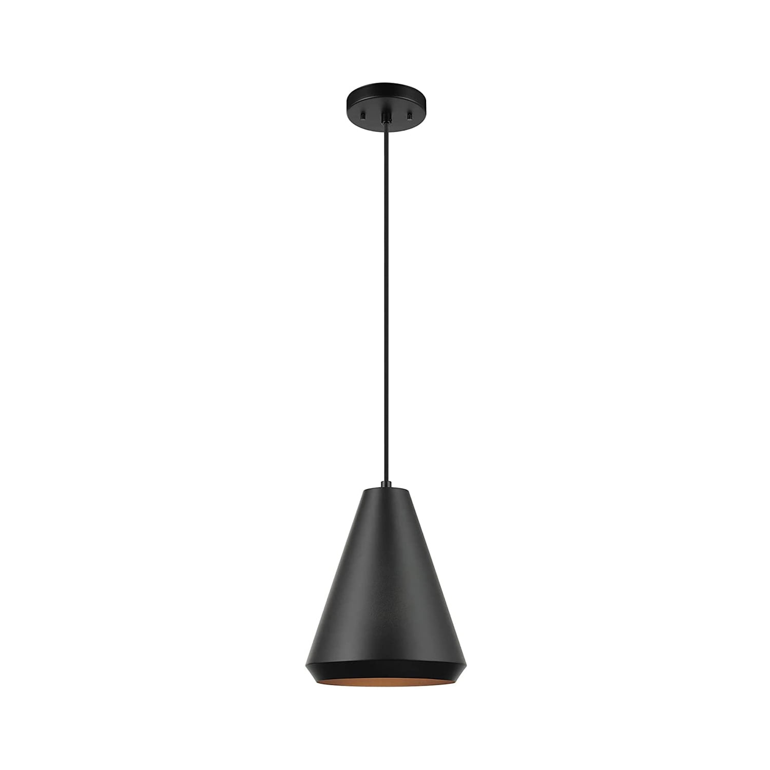 Harvey Matte Black Mini Pendant Light with LED Option