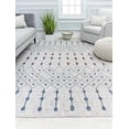 thumbnail image 2 of Mason Brooks Cressida CA75A La Paloma Gray Moroccan Tribal Ivory Area Rug, 2'6" x 4', 2 of 10