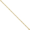 thumbnail image 2 of Sterling Silver Gold-Tone 7.5 Inch Heart And Cross Bracelet (Width 4.2) (Length 7.5) - Jbsp, 2 of 5