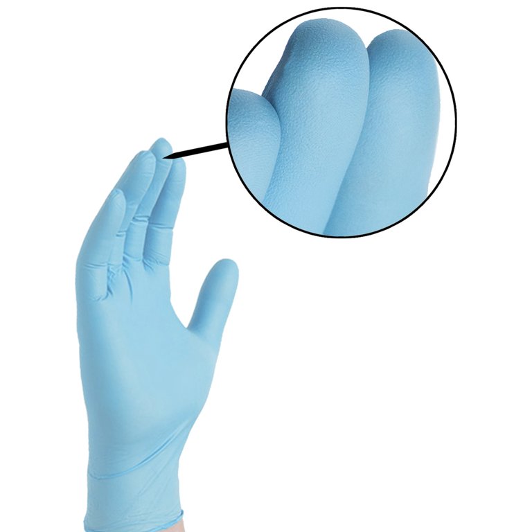 Gloveworks Industrial Blue Nitrile Gloves - 5 mil Latex Free Powder Free  Disposable Small INPF42100 Box of 100