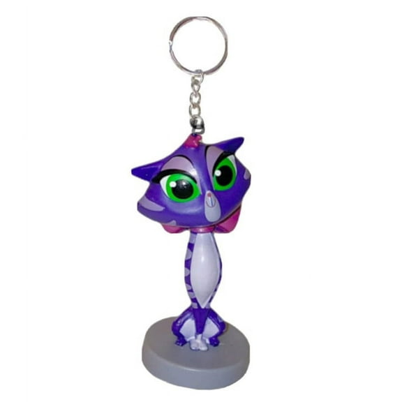 Puppy Pals Hissy Purple Dog Poodle Key Ring Keychain Ornament Pvc Figure Charm