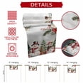 thumbnail image 5 of Christmas Winter Cotton Linen Table Runner Snowman Xmas Tree Holly Berry Poinsettia Dining Table Runners for Home Decor Party Dining Room Restaurant Kitchen Party 13" x 36", 5 of 9