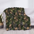 thumbnail image 3 of Gaeub Camouflage Skulls Printed Flannel Throw Blanket,Plush Throw,Fuzzy Bed Blanket for Bedding Sofa and Travel,Decorative Blanket-50"x40", 3 of 6