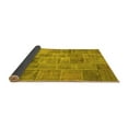 thumbnail image 2 of Ahgly Company Indoor Square Patchwork Yellow Transitional Area Rugs, 4' Square, 2 of 4