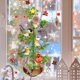 thumbnail image 2 of Calcomanías de pared de árbol de Navidad creativas, copos de nieve, pájaros, ventana de vidrio, tienda, gabinete, decoración de festivales, Póster Artístico, decoración Mural, 2 of 4