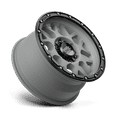 thumbnail image 2 of KMC Aluminum Rim KM535 GRENADE OFF-ROAD 17X8.5in Matte Gray Matte Black Lip Finish, KM53578563400, 2 of 3