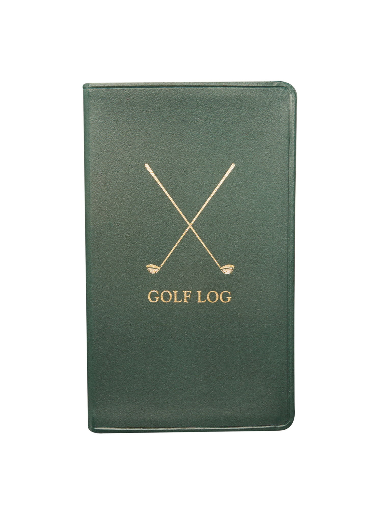 Graphic Image Golf Log Book Portable Green LeatherBound Scorekeeping