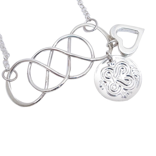 Pulsera Infinitos con Corazón KETZALIA JOYERIA ARTESANAL Plata .925 Colección 2021
