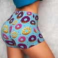 thumbnail image 3 of Picia Donuts Printed Workout Shorts for Women Seamless Scrunch Butt Lifting High Waisted Yoga Gym Booty Running Moisture-wicking Short Pants-XX-Large, 3 of 9