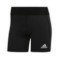 thumbnail image 2 of Mallas cortas adidas Alphaskin para voleibol para mujer, color blanco y negro, 2 of 4