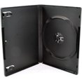 thumbnail image 1 of Paquete de 25 estuches estándar para DVD de 14 mm, negros, con funda exterior transparente, 1 of 3
