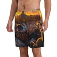 thumbnail image 2 of Balery Lizard With Sunglasses Sunset Traje de Baño Estilo Hawaiano para Hombre, Shorts de Secado Rápido con Bolsillos-X-Large, 2 of 6