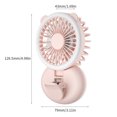 thumbnail image 4 of Ventilador de clip Ventilador de enfriamiento de mano recargable eléctrico Enfriador portátil ajustable para el hogar al aire libre, Rosa Inevent HA004680-01B, 4 of 6