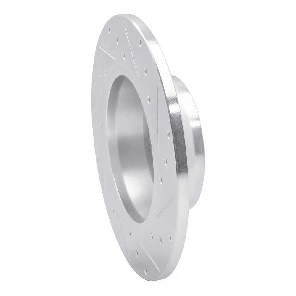 Dynamic Friction Company 631-73053L DFC Brake Rotor - Drilled And Slotted - Silver