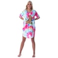 thumbnail image 5 of Scooby-Doo Women's Nightgown Cartoon Graphic Print Tie-Dye Pajama Short-Sleeve Nightdress Sleepwear Lounge, 5 of 7