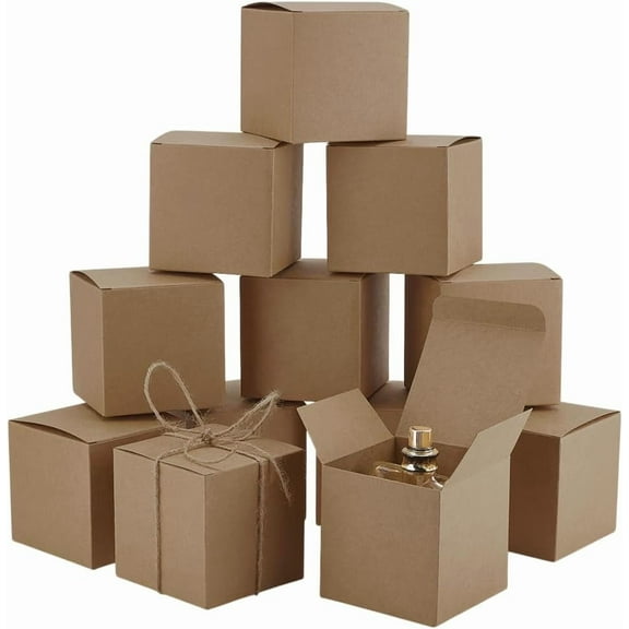 30pcs Gift Boxes 3 inch Square Paper Boxes Foldable Candy Box Small Party Favor Boxes Little Gift Packaging Paper Boxes