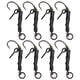 thumbnail image 1 of 8 piezas Ronnie Rigs púas giratorias carpa pesca gancho pescado kit accesorios negro 8 # púas, 1 of 5