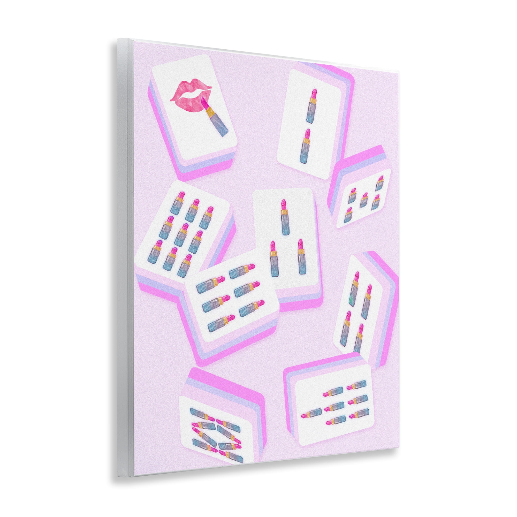 Stupell Industries Glam Lipstick Mahjong Tiles Wall Plaque Art, design by Ziwei Li