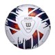 thumbnail image 1 of Balón de fútbol WILSON NCAA Vivido Match, talla 5, blanco/naranja/morado, 1 of 7