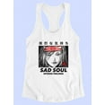 thumbnail image 3 of Sad Soul Manga Girl Racerback Tank Women -Image by Shutterstock, Female Small, 3 of 4
