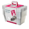 thumbnail image 1 of Open Box 10-Pk Life Story 5.7L Shoe & Closet Storage Stacking Container, 1 of 11