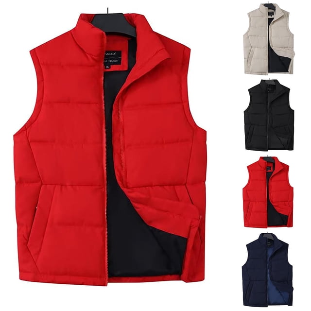 FRSASU Gilet Sans Capuche Léger pour Femmes, Veste Sans Manches Respirante pour la Pêche et la Randonnée, pour le Golf, la Course et les Voyages, Rouge TG(TG)