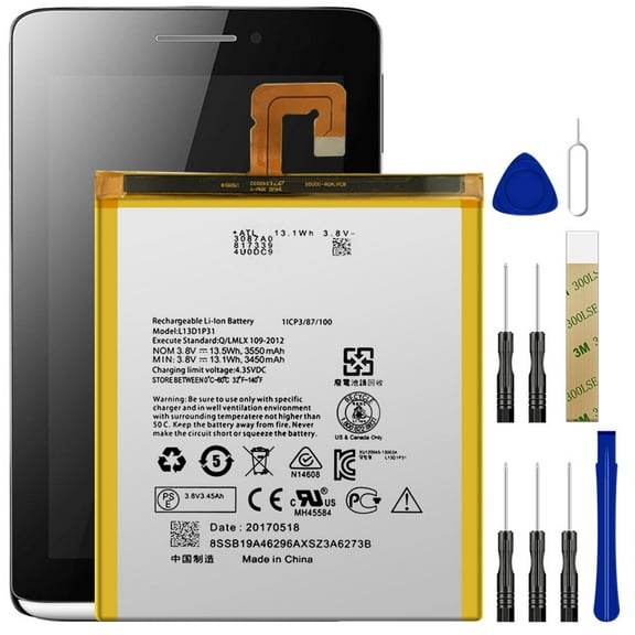 Replacement Battery L13D1P31 For Lenovo Pad A3500 S5000 S5000-H tab 2 A7 A7-30 A7-10F A7-20F Tool