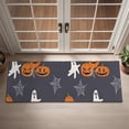 thumbnail image 2 of Halloween Pumpkin Ghost Pattern Door Rugs,Washable Non Slip Door Mats Indoor,Decorative Door Mats,Entry Mat Indoor for Entrance,Bedroom,Kitchen,Bathroom,16"x47", 2 of 6