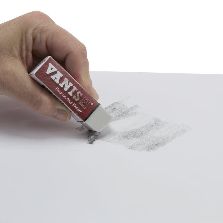 Acurit Vanish Artist Eraser (30 Pack)– 4-in-1 White Erasers for Art -  Erases Graphite Lines - Replaces Vinyl & Kneaded Erasers