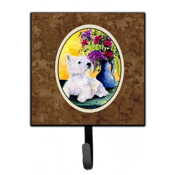 Carolines Treasures SS8301SH4 Westie Leash Holder or Key Hook, Small, Multicolor