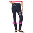 thumbnail image 2 of Woman Within Plus Size Tall Pull-On Elastic-Waist Stretch Fineline Denim Jeans, 2 of 6