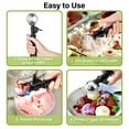 thumbnail image 3 of TJ POP Ice Cream Scoop with Trigger, 2.7 tbsp Large Cookie Scoop for kitchen, 5cm Melon Baller Scoop for Portion Control Scoop Cookie Dough Cupcake Batter Ice Cream 40ml, 3 of 8