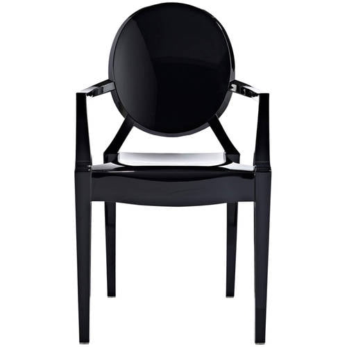 Furniture arms Sophia Ghost Side Chair Black