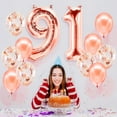 thumbnail image 4 of PARIS PRODUCTS - 91st Birthday Rose Gold Balloons & Number 91 Mylar Balloon, 91st Birthday Party Decor, 91st Birthday Decorations for Woman, 91st Birthday Decorations Woman, 4 of 4
