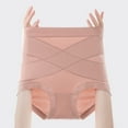 thumbnail image 4 of Women High Waist Cotton Underwear Seamless Tummy Control Shapewear Panties Stretch Full Coverage Postpartum Briefs, 4 of 8
