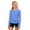 Blue, variant on Y-Sunset Girls Long Sleeve Neck Top, Lightweight Quick Dry Breathable Stretch Athletic Shirt, Machine Washable Youth Sports Outdoor Play Layering Tee For Ages 3-14(Blue/9-10 Years)