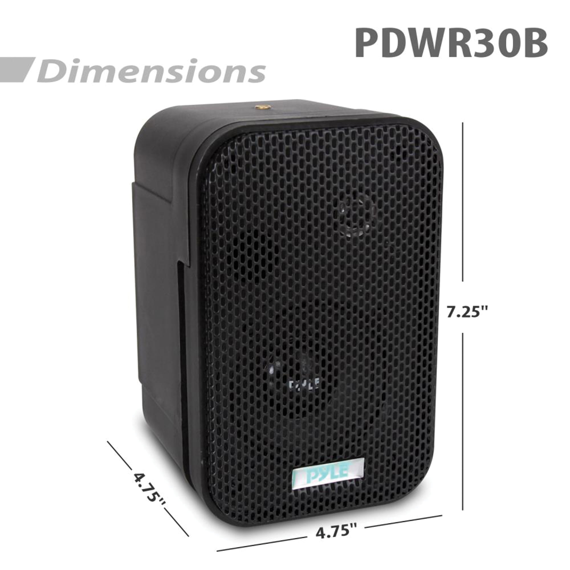 PDWR30B - 3.5'' Indoor/Outdoor Waterproof Speakers (Black)