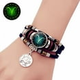thumbnail image 2 of YongCo 12 Constellations Multilayered Handchain Zodiacs Leather Beaded Bracelet Jewelry, 2 of 7