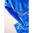 thumbnail image 6 of Jhaoyu Kids Girls 2Pcs Gymnastics Dance Outfits Long Sleeve Leotards with Shorts Athletic Biketards Royal Blue 8, 6 of 7